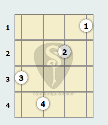 C# 9th Banjo Chord | Standard Banjo